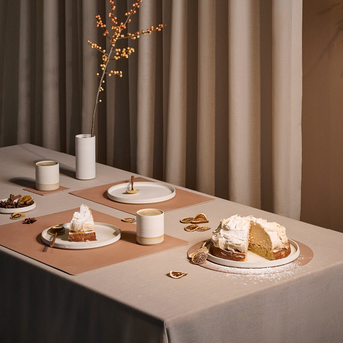 LIND DNA Square Nupo Pöytätabletti 35x45 cm Old Rose