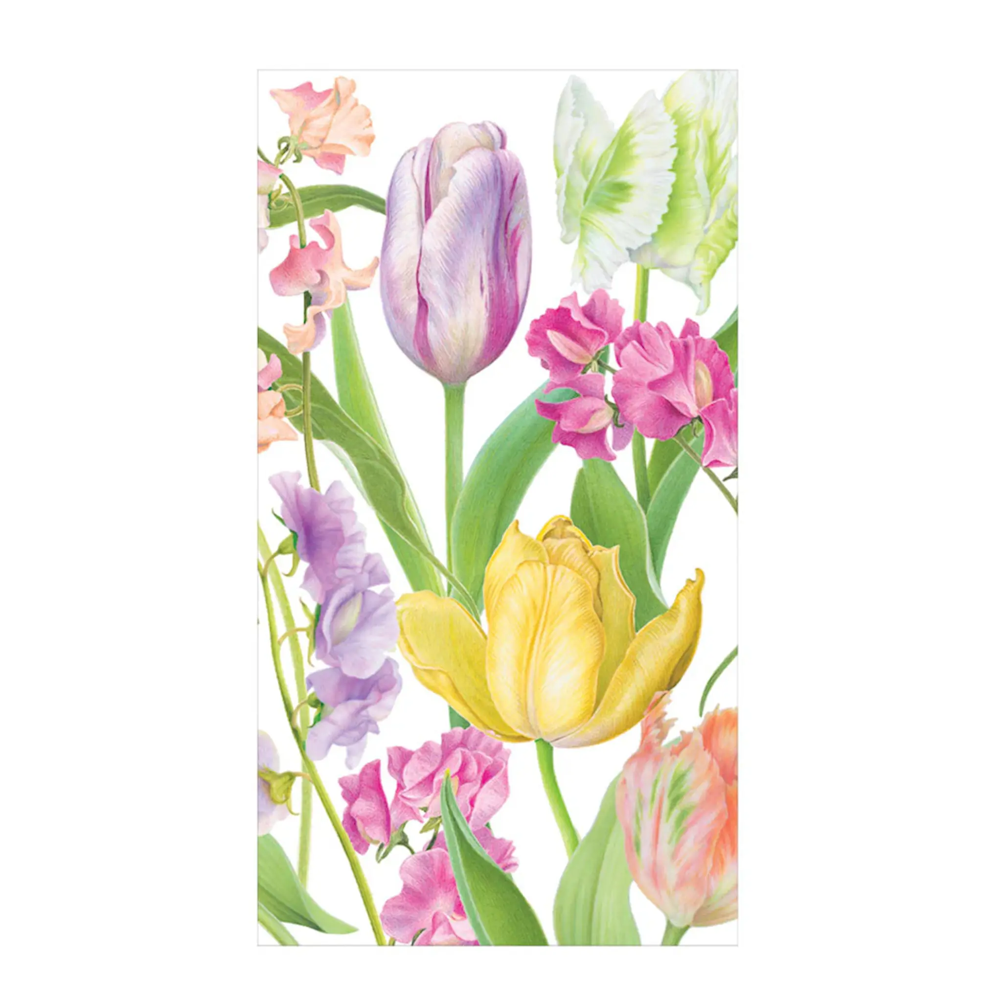 Caspari Spring Flower Show servett 32,5x40 cm 15-pack multi