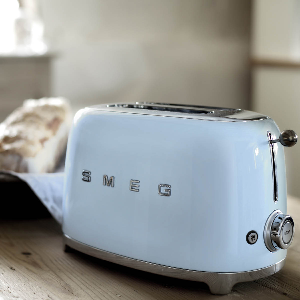 Smeg Brødrister TSF01 2 skiver pastellblå