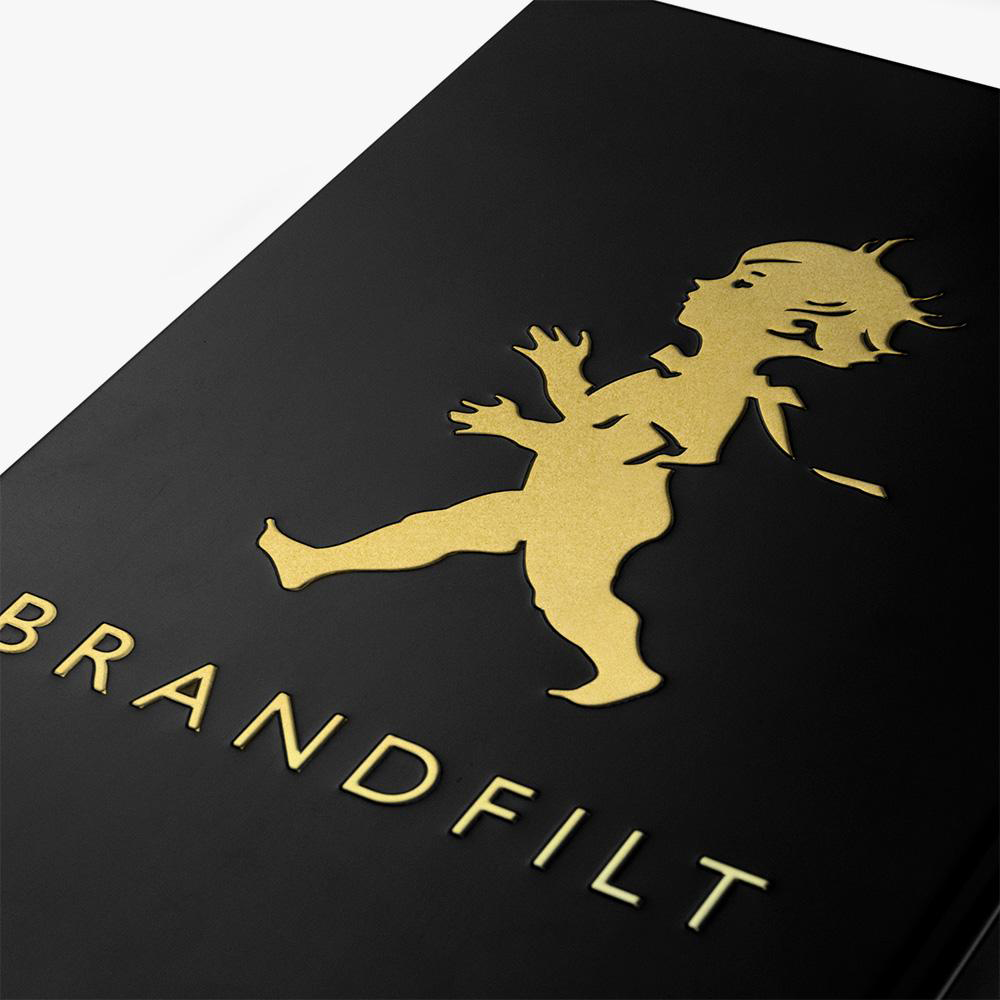 SOLSTICKAN Solstickan Brandfilt 120x120 cm Svart/Guld