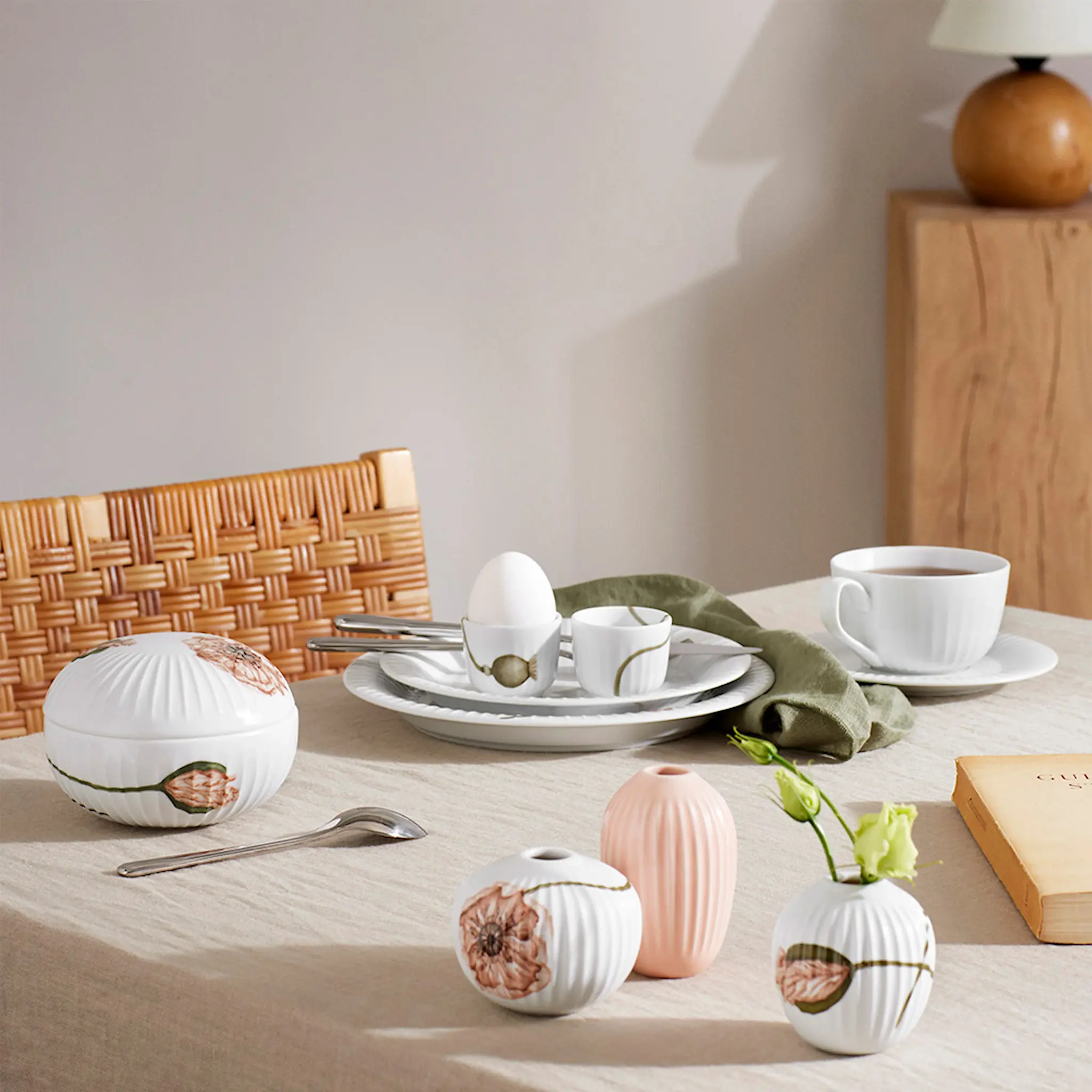 Kähler Hammershøi Maljakko miniatyyri 3 osaa Poppy