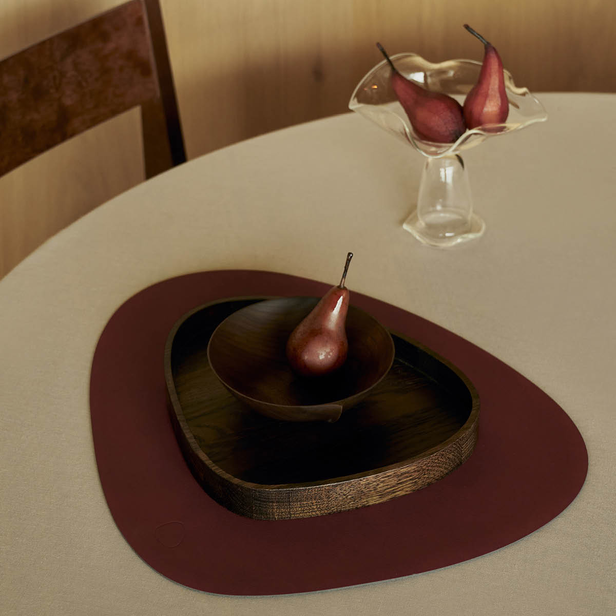 LIND DNA Nupo Curve pöytätabletti 37x44 cm Burgundy