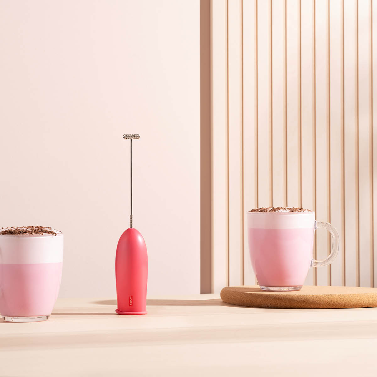 Bodum Schiuma melkeskummer rosa