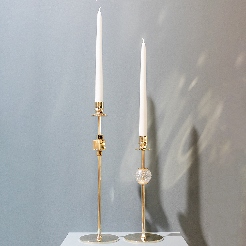 Hilke Como Kynttilänjalka 40 cm Messinki