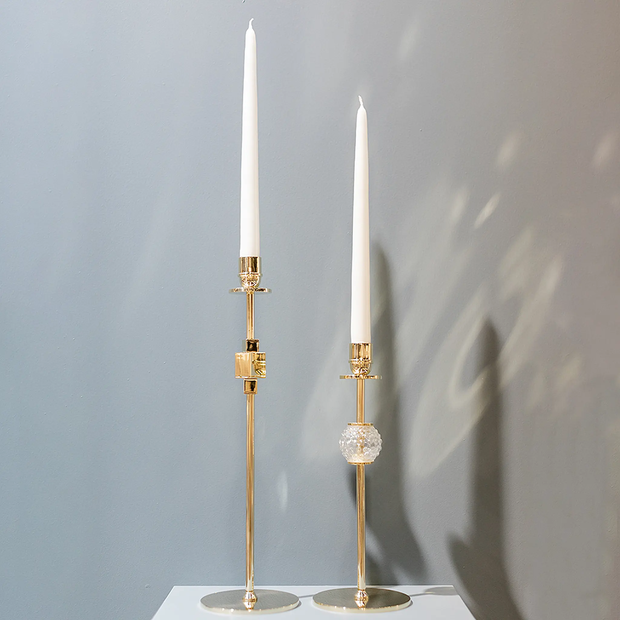 Hilke Como Kynttilänjalka 40 cm Messinki