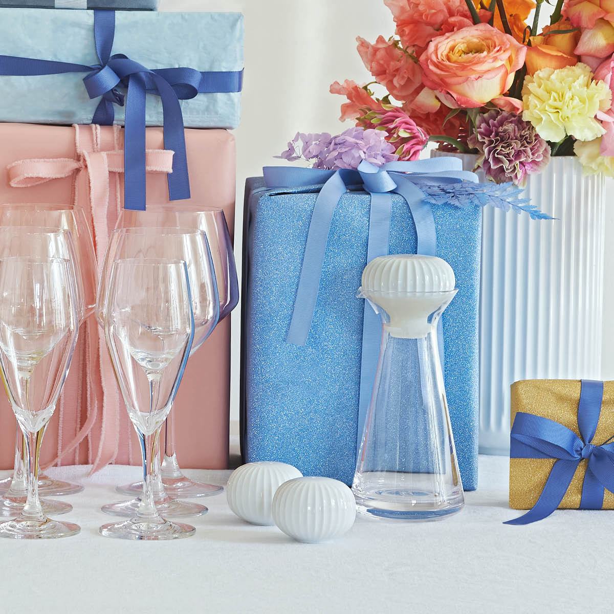 Kähler Hammershøi salt-/peppersett hvit