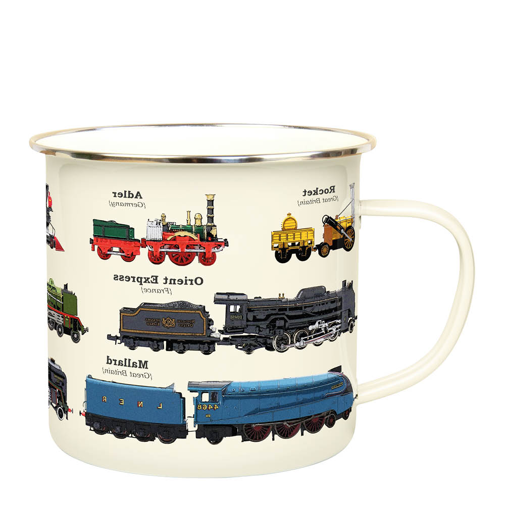 Gift Republic Emaljmugg 50 cl tåg