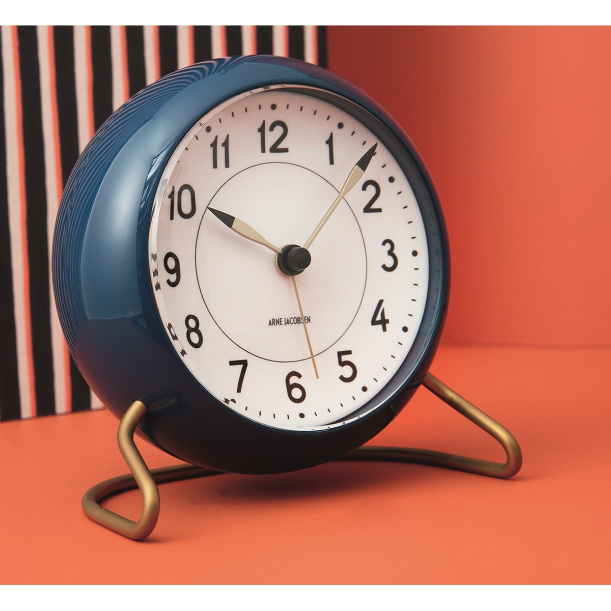 Arne Jacobsen Station bordur 11 cm blå/hvit