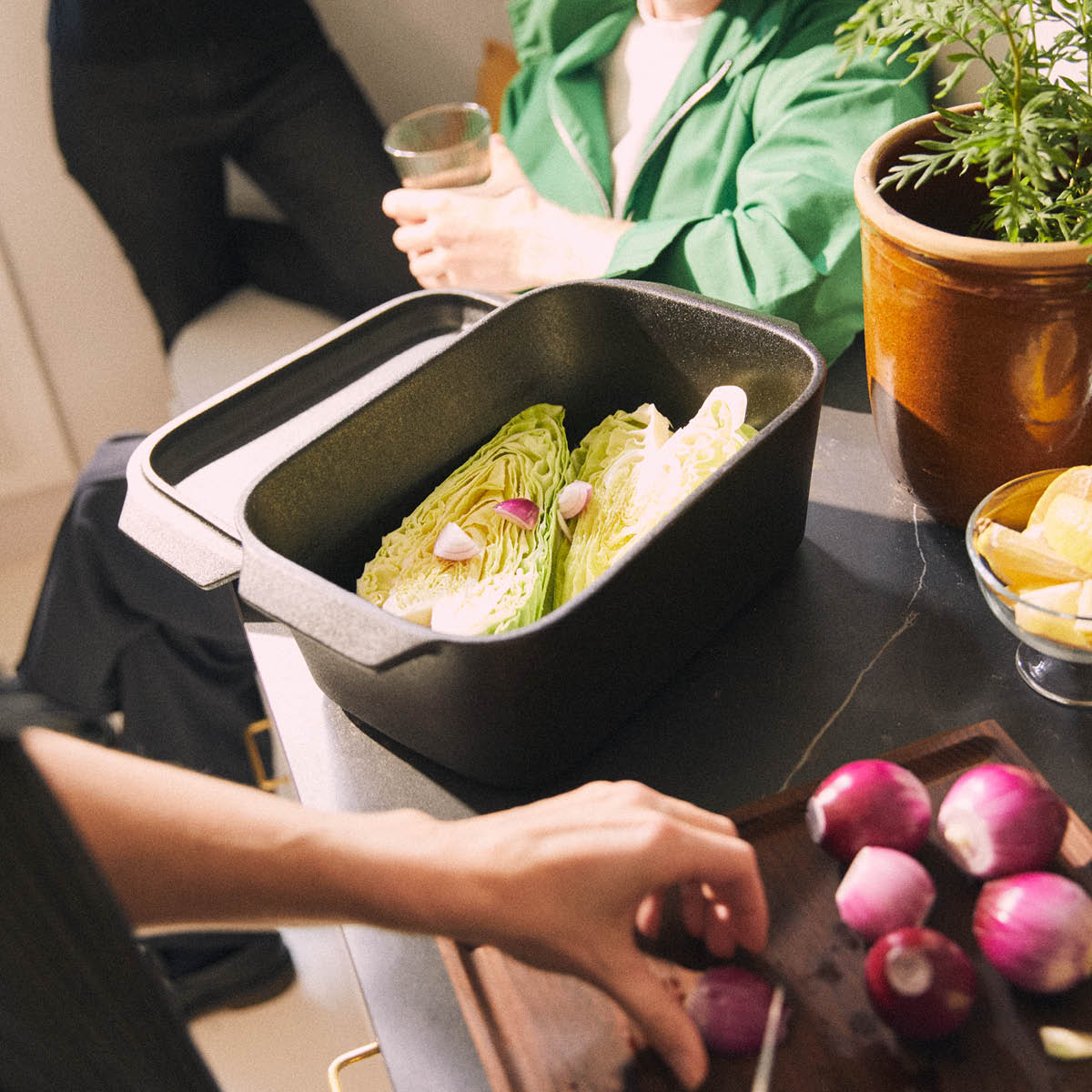 Rosendahl Bake 'n' roast Savipata 5,0 L Harmaa