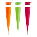 Squeeze glassform 3-pack 9 cl orange/rosa/grön
