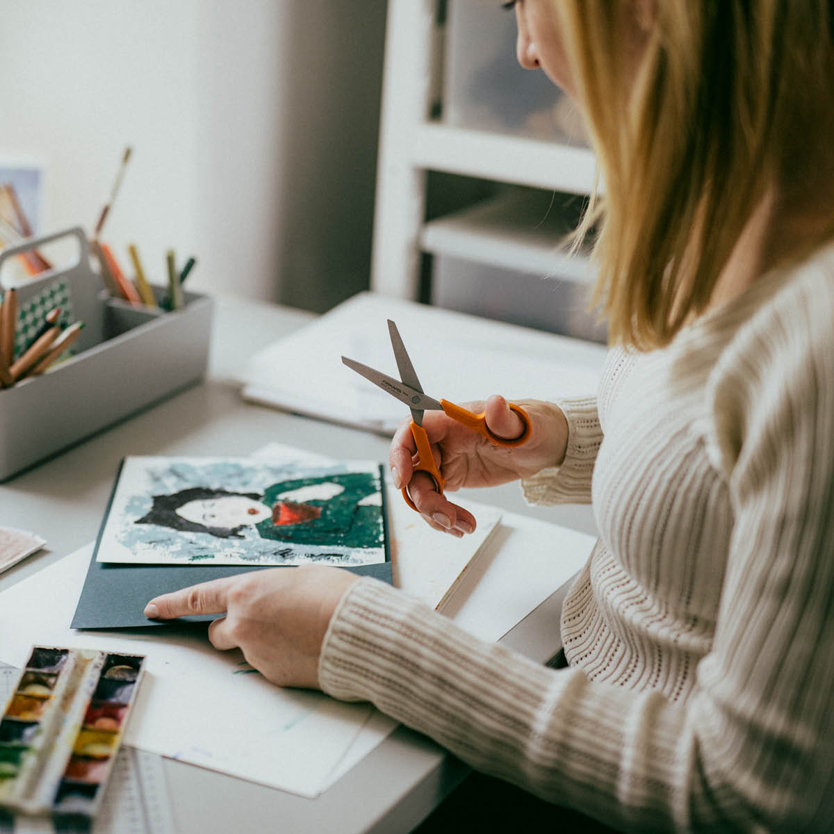 Fiskars Classic hobbysax 13 cm orange