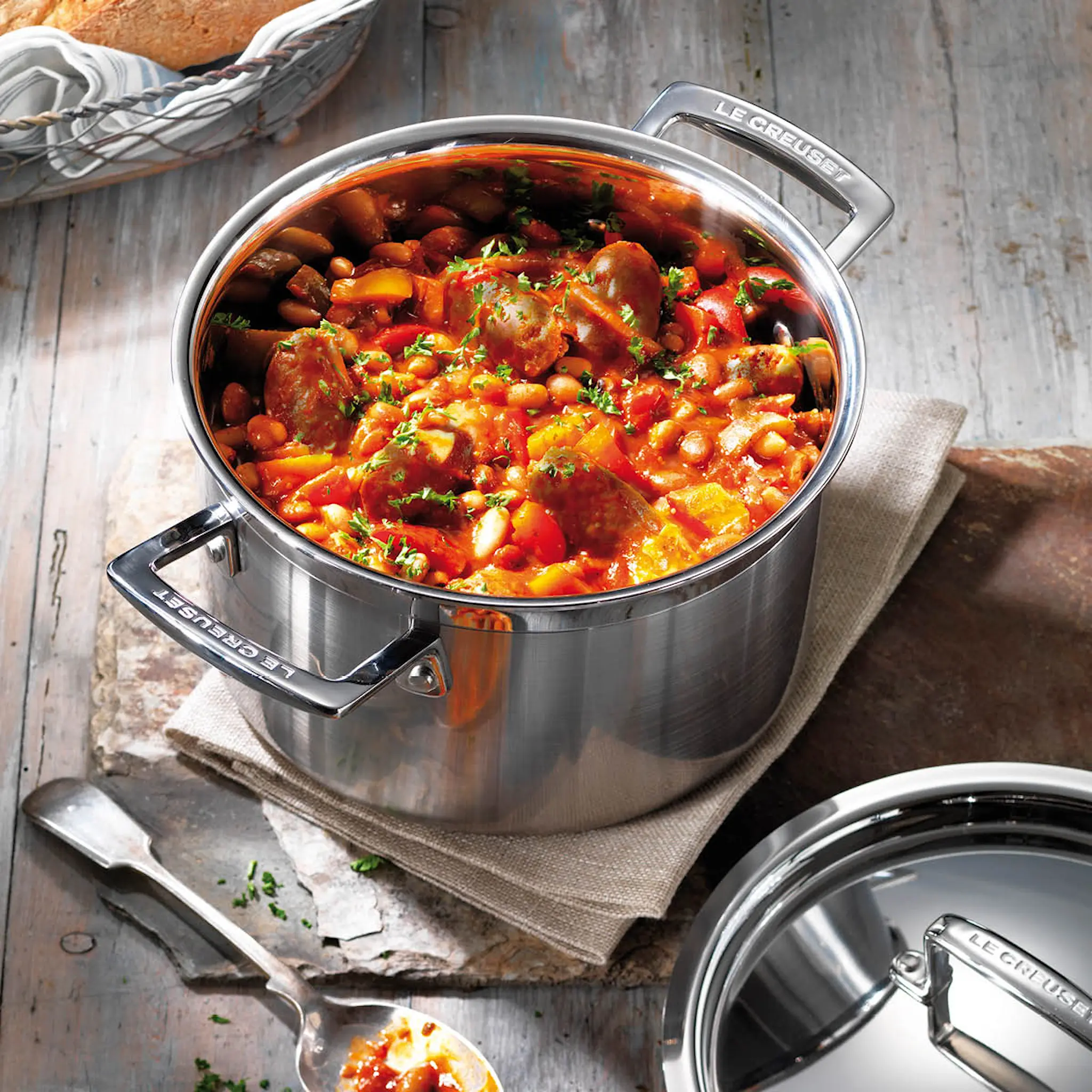 Le Creuset 3-Ply Gryta med lock 24 cm 6 L