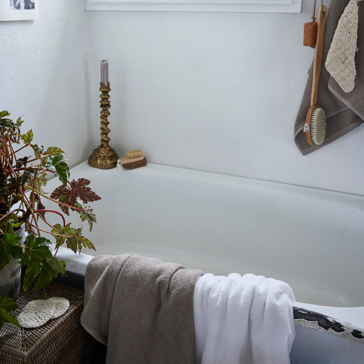 Lene Bjerre Molli Kylpypyyhe 140x70 cm Valkoinen