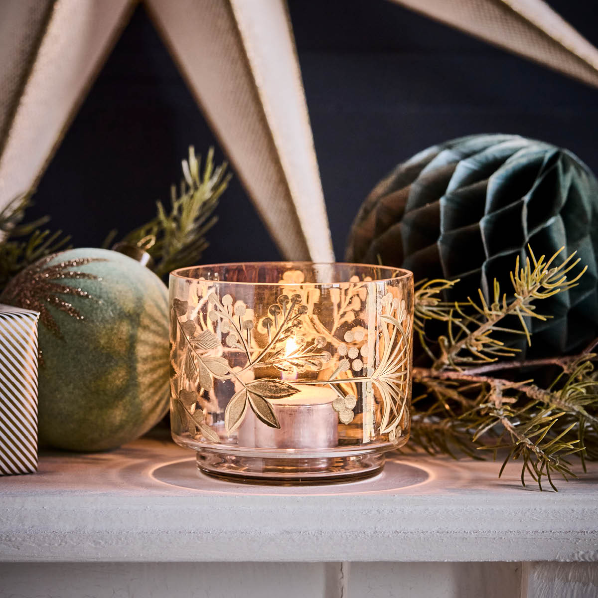 House Doctor Find telysestake 9 cm klar gull