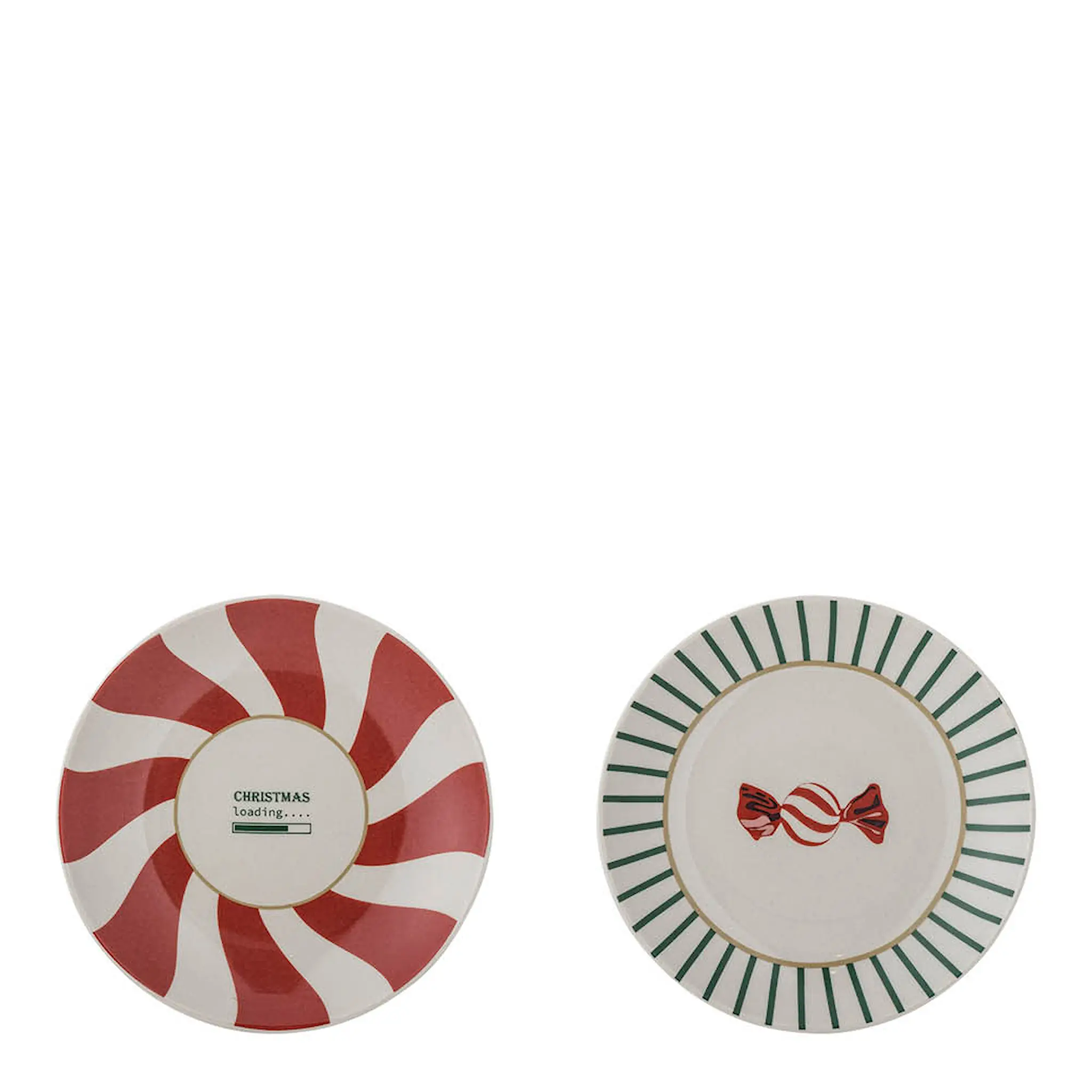 Bloomingville Yule lautanen 12,5 cm 2 kpl joulukuosi
