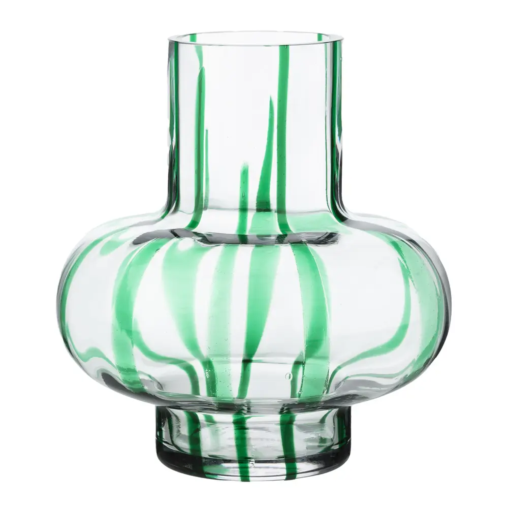 Vases Maljakko 20 cm Kirkas/Vihreä