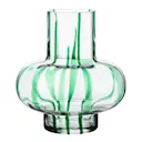 Vases vas 20 cm klar/grön
