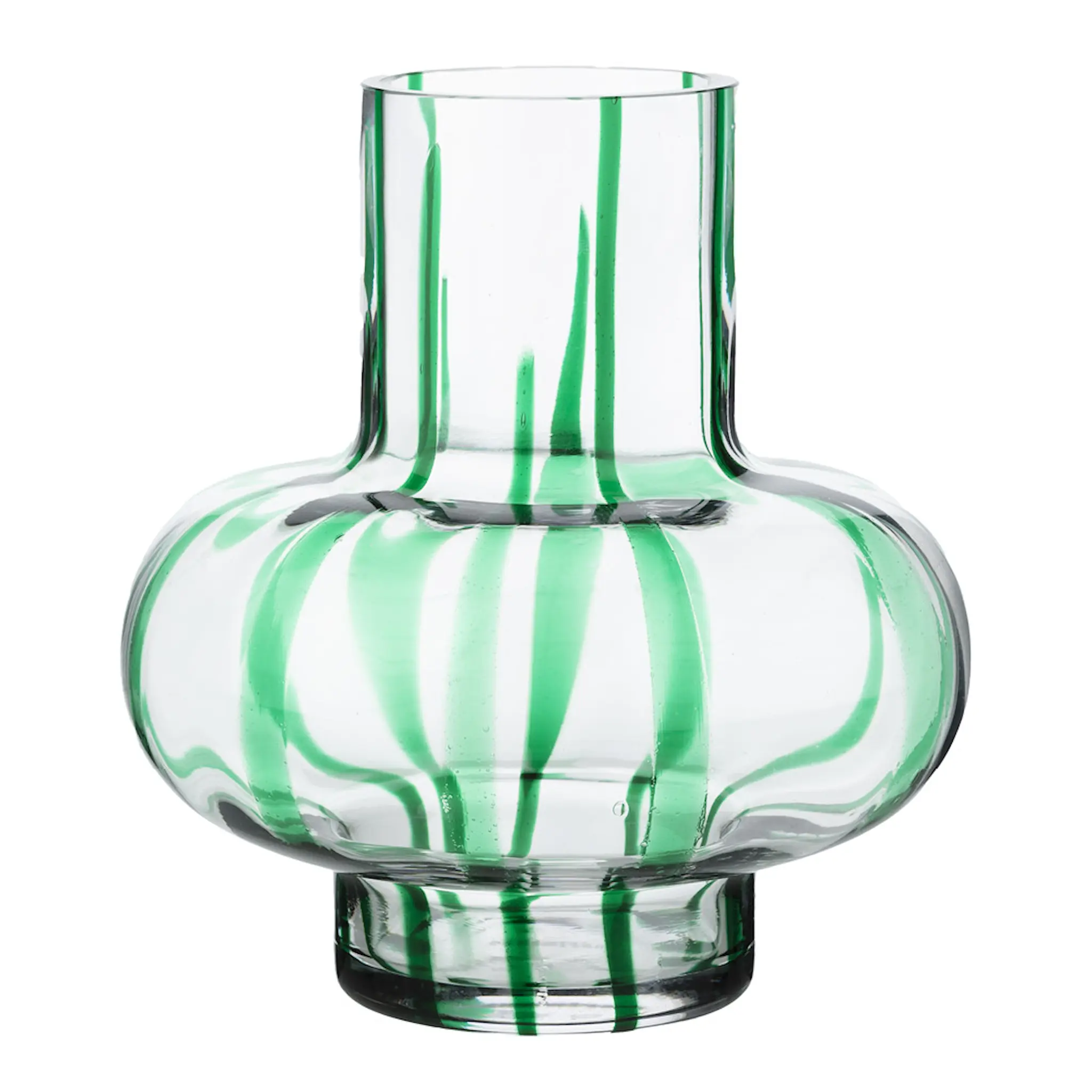 Marimekko Vases vas 20 cm klar/grön