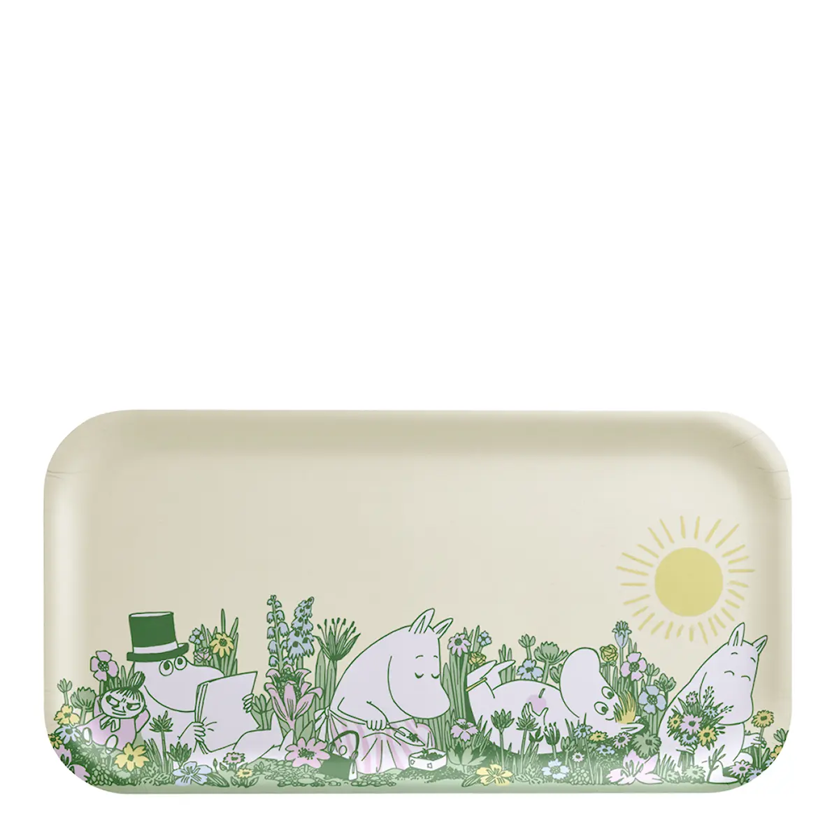 Muurla Mumin bricka 43x22 cm i trädgården