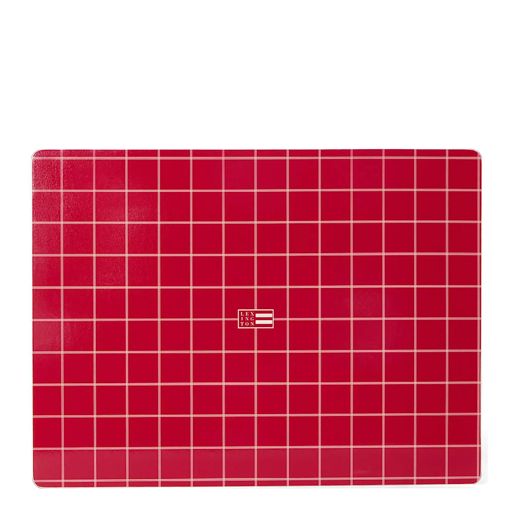 Lexington Dubbelsidig bordstablett i trä 30x40 cm 2-pack röd/ljusbeige