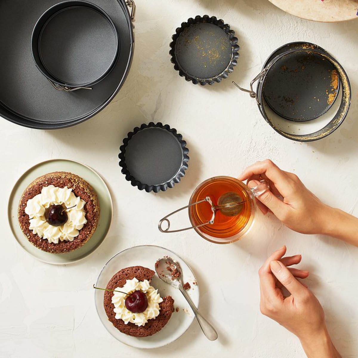 Gastromax Baking Piirakkavuoka irtopohjalla 10 cm 4 kpl Hiiliteräs