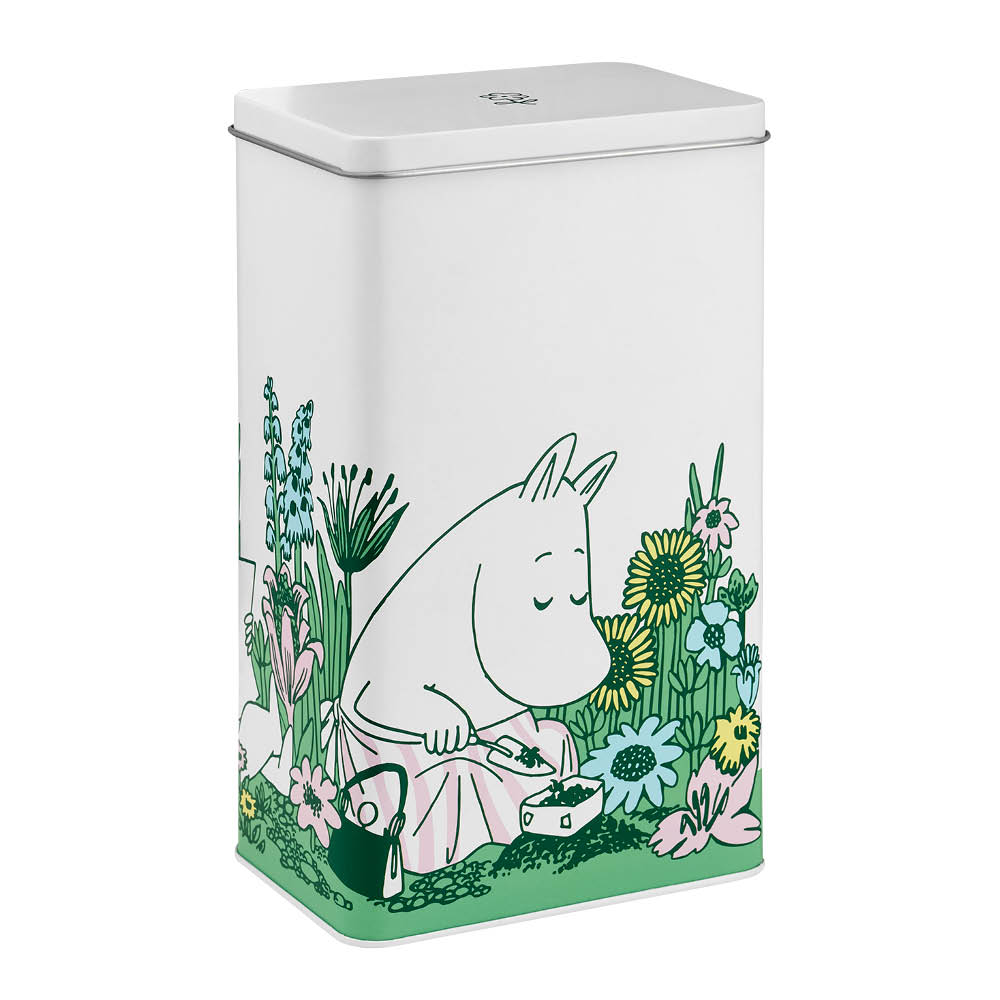 Muurla Muumi Kahvipurkki 12x8x20 cm Valkoinen