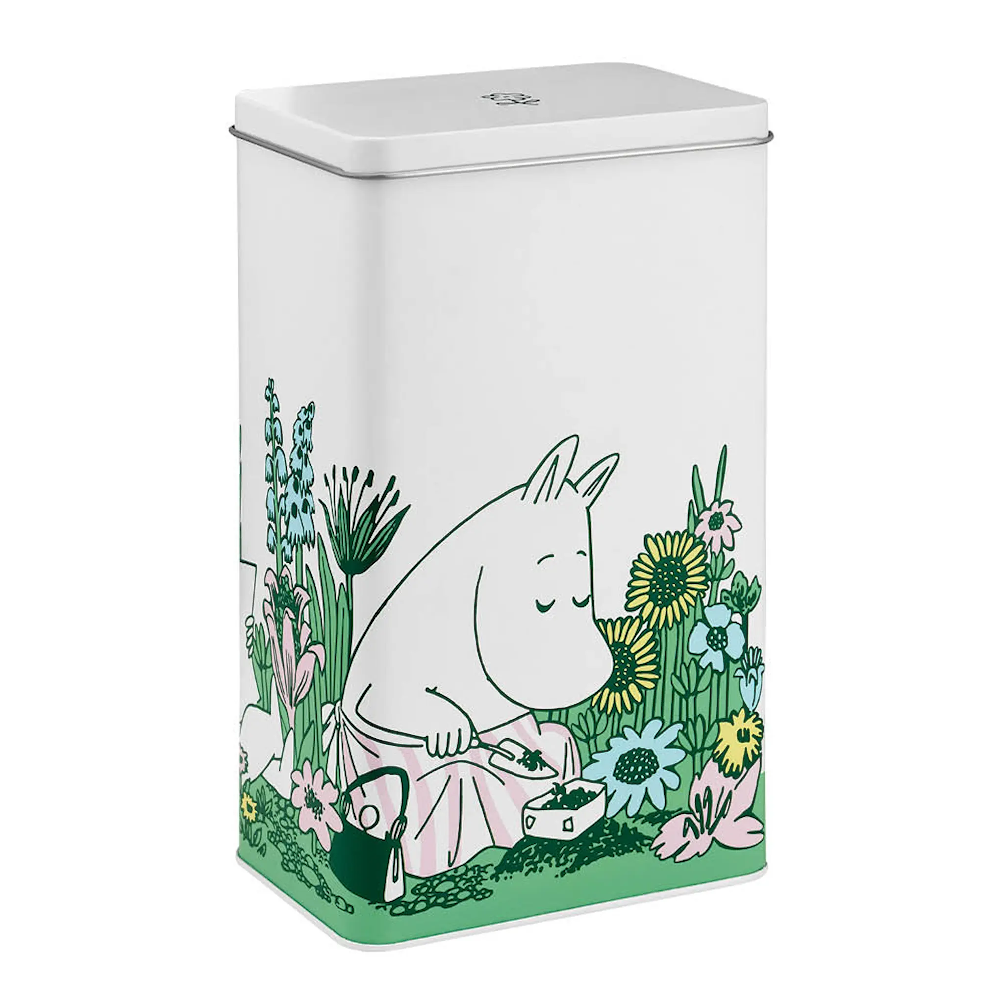 Muurla Muumi Kahvipurkki 12x8x20 cm Valkoinen