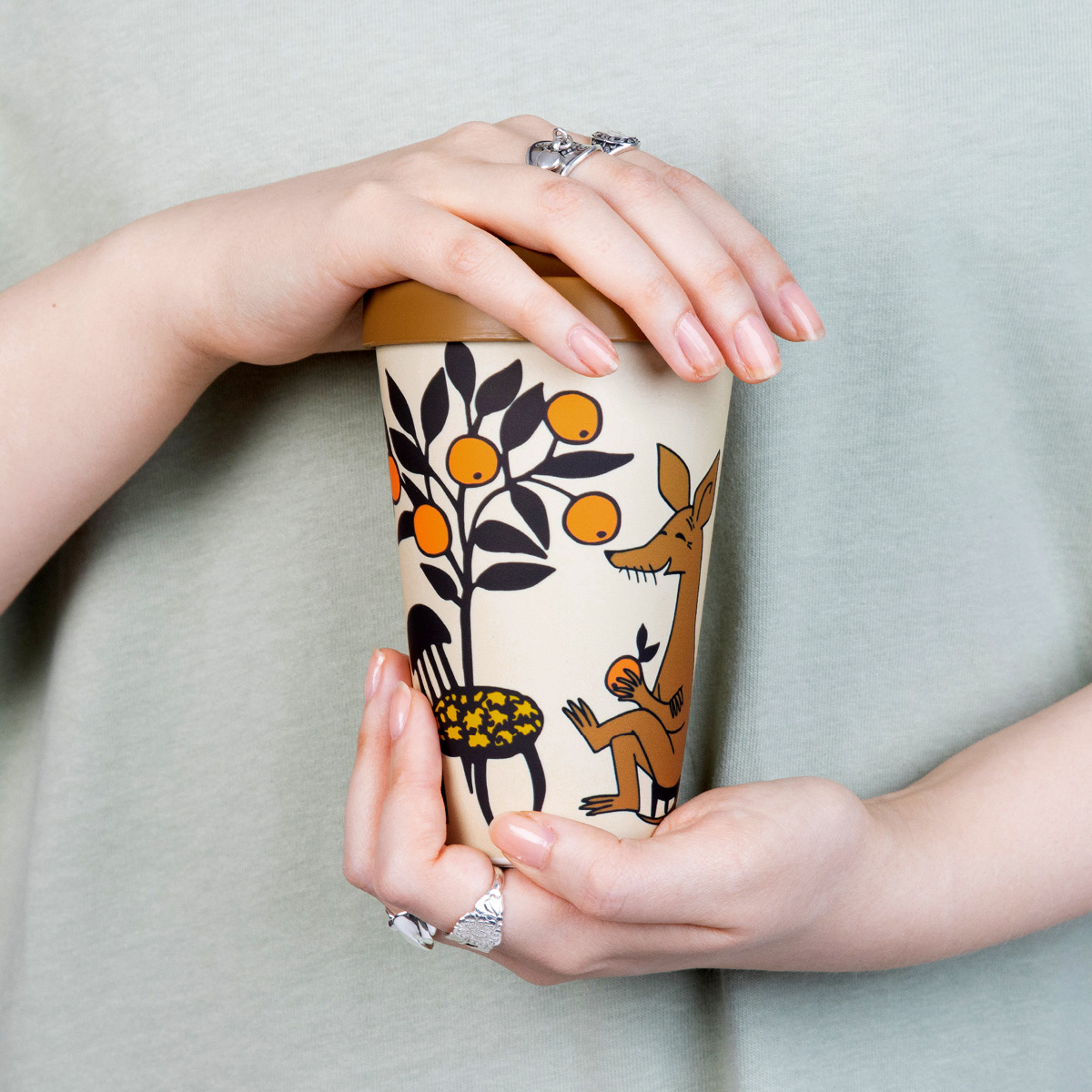 Nordicbuddies Muumi Take Away Muki 45 cl Nipsun appelsiinit