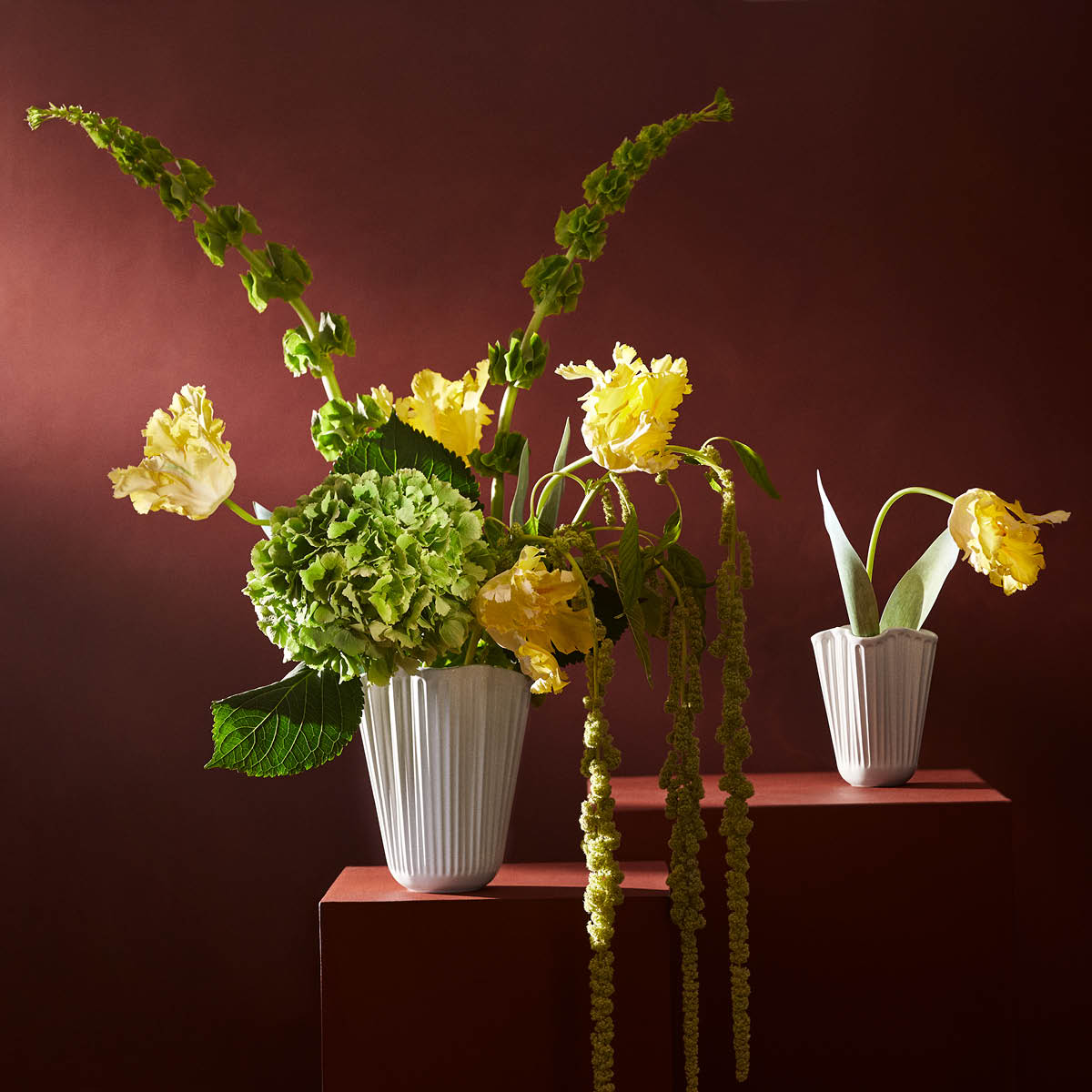 Kähler Hammershøi unfold vase 20,5 cm hvit