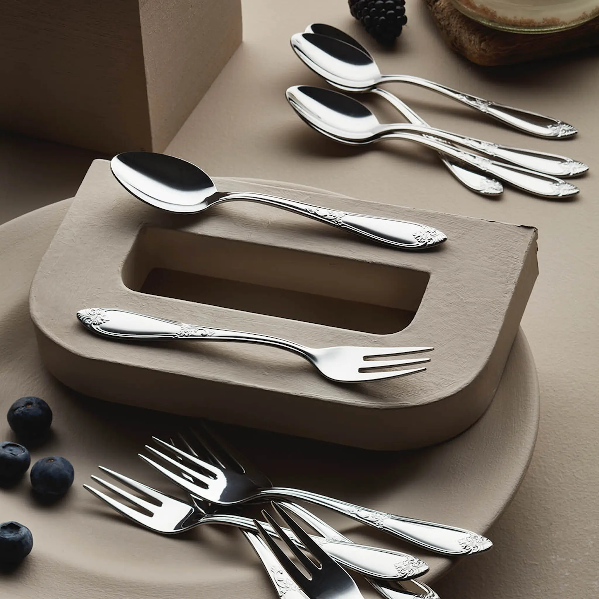 Hardanger bestikk Nina Tarjoiluvälineet 7 osaa