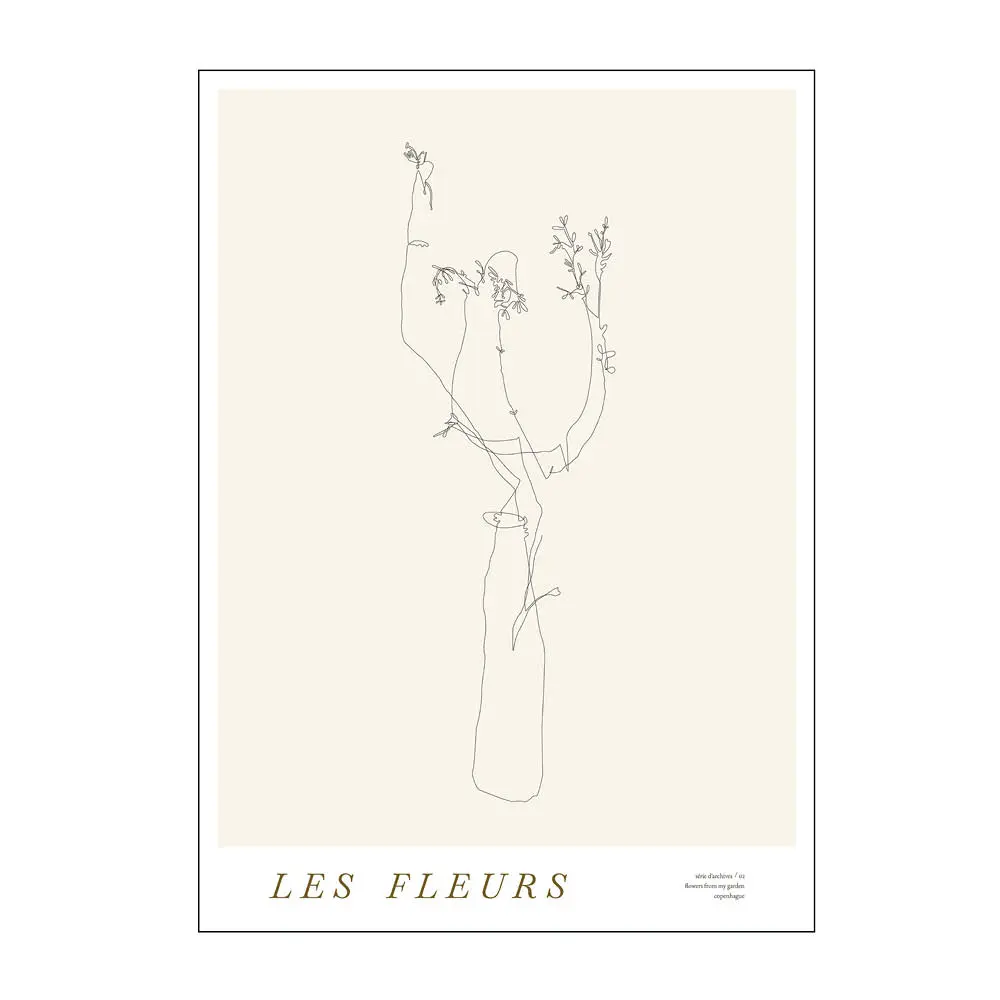 Mie & Him Juliste 30x40 cm Les fleurs 02