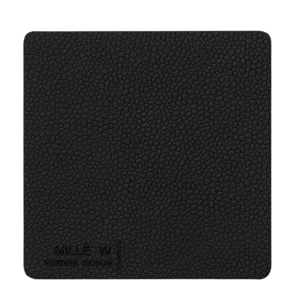 MiLLE W NORDISK DESIGN Rectangular Lasinalunen 10x10 cm Musta