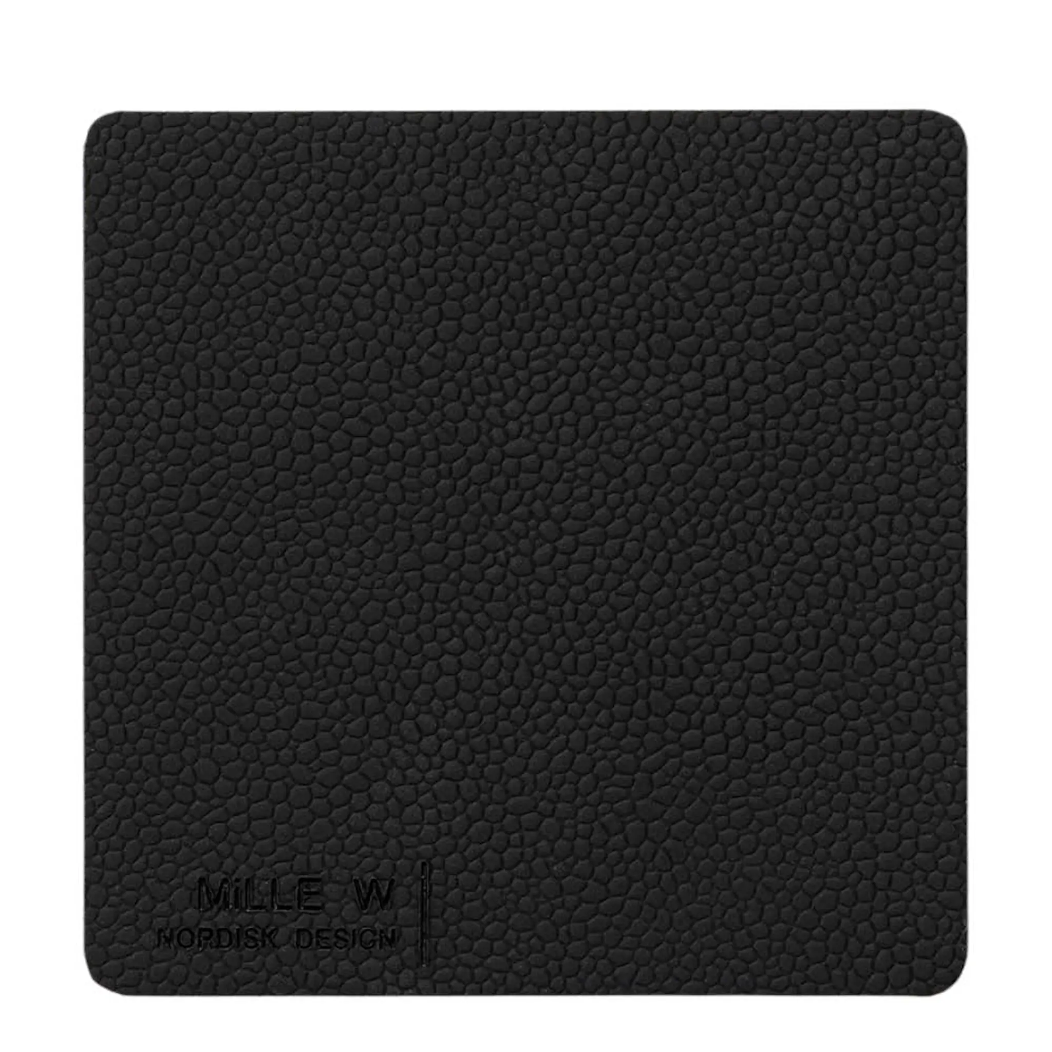 MiLLE W NORDISK DESIGN Rectangular Lasinalunen 10x10 cm Musta