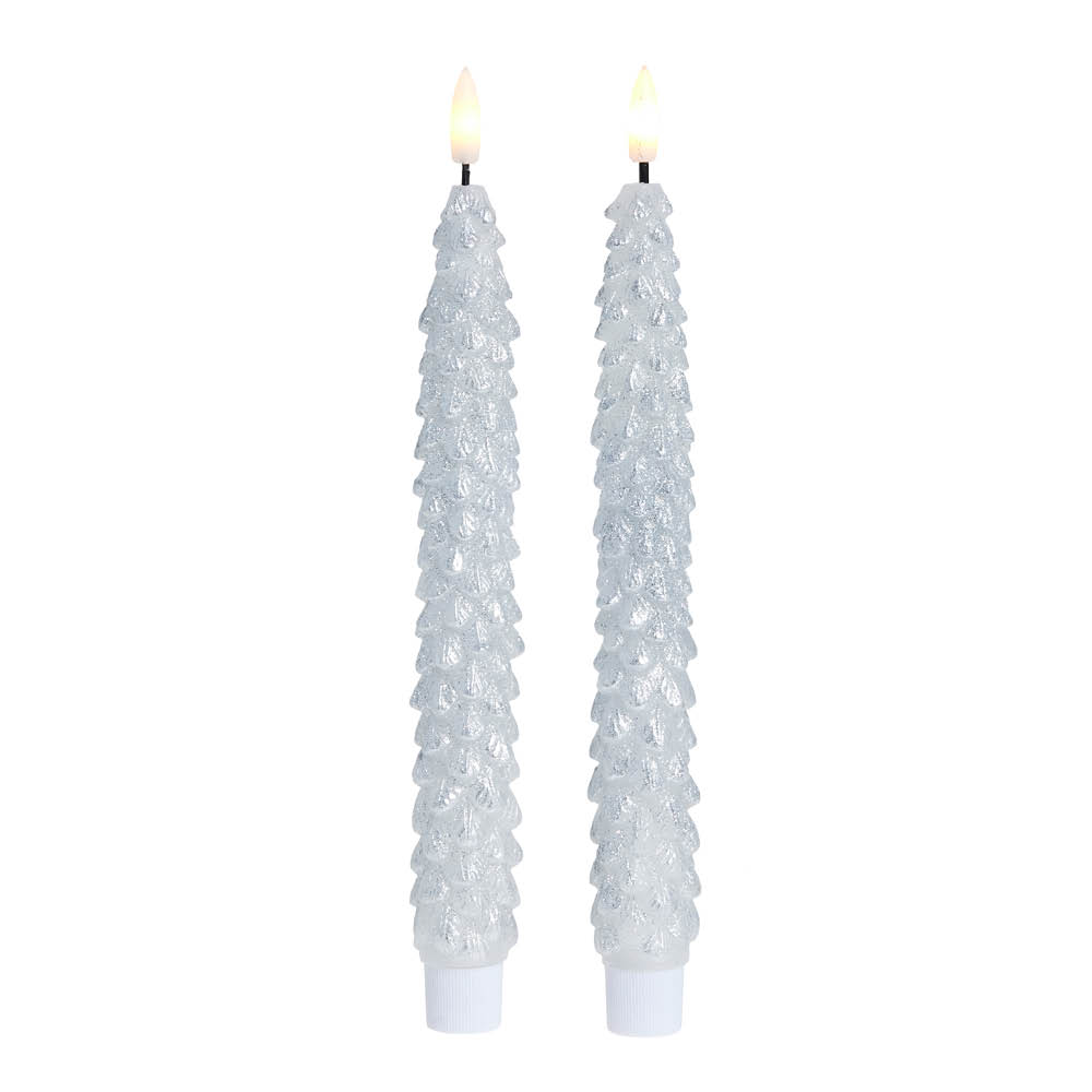 Lene Bjerre - Livia Kruunukynttilä LED 25 cm Hopea