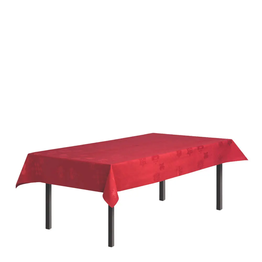 Natale juleduk i damask 150x220 cm rød