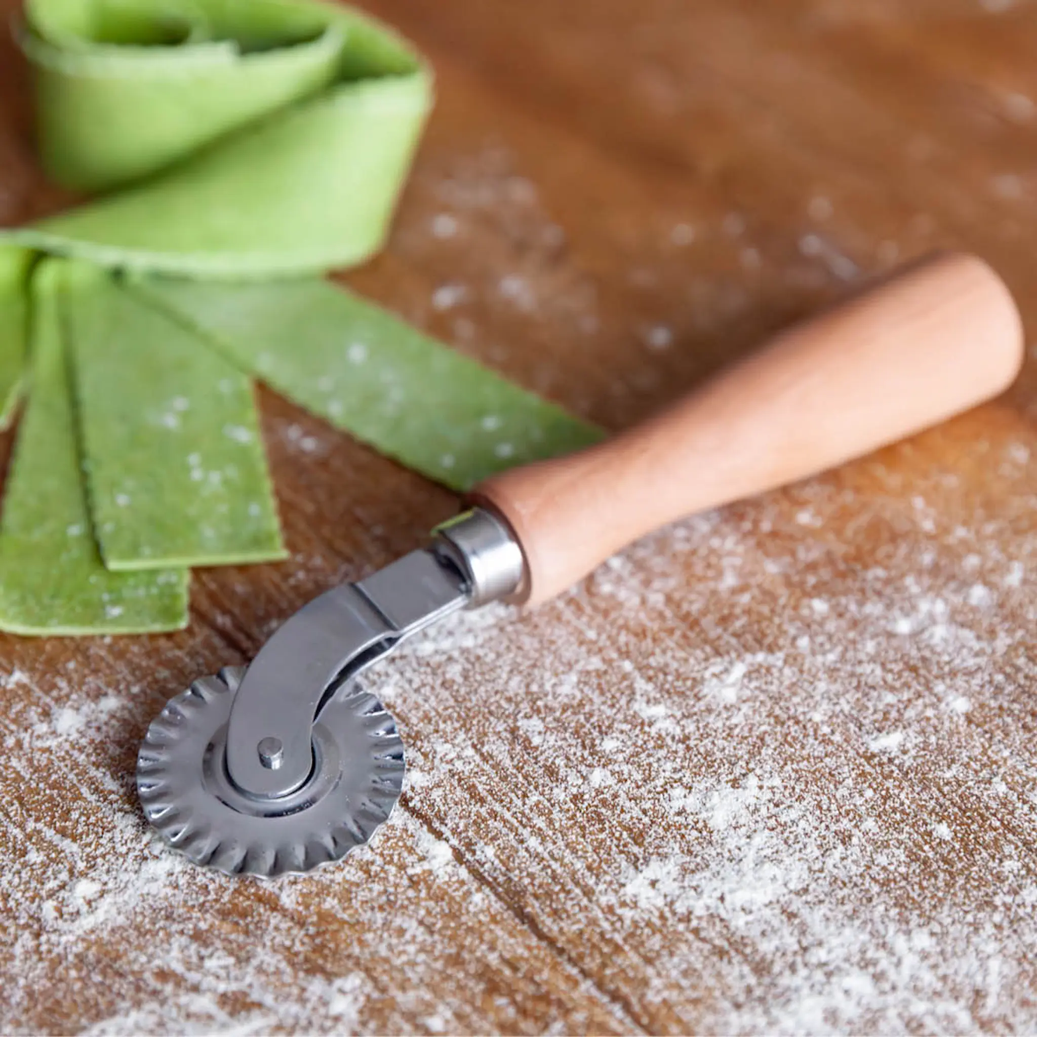 Marcato Tandad pastaskärare rostfritt stål/trä