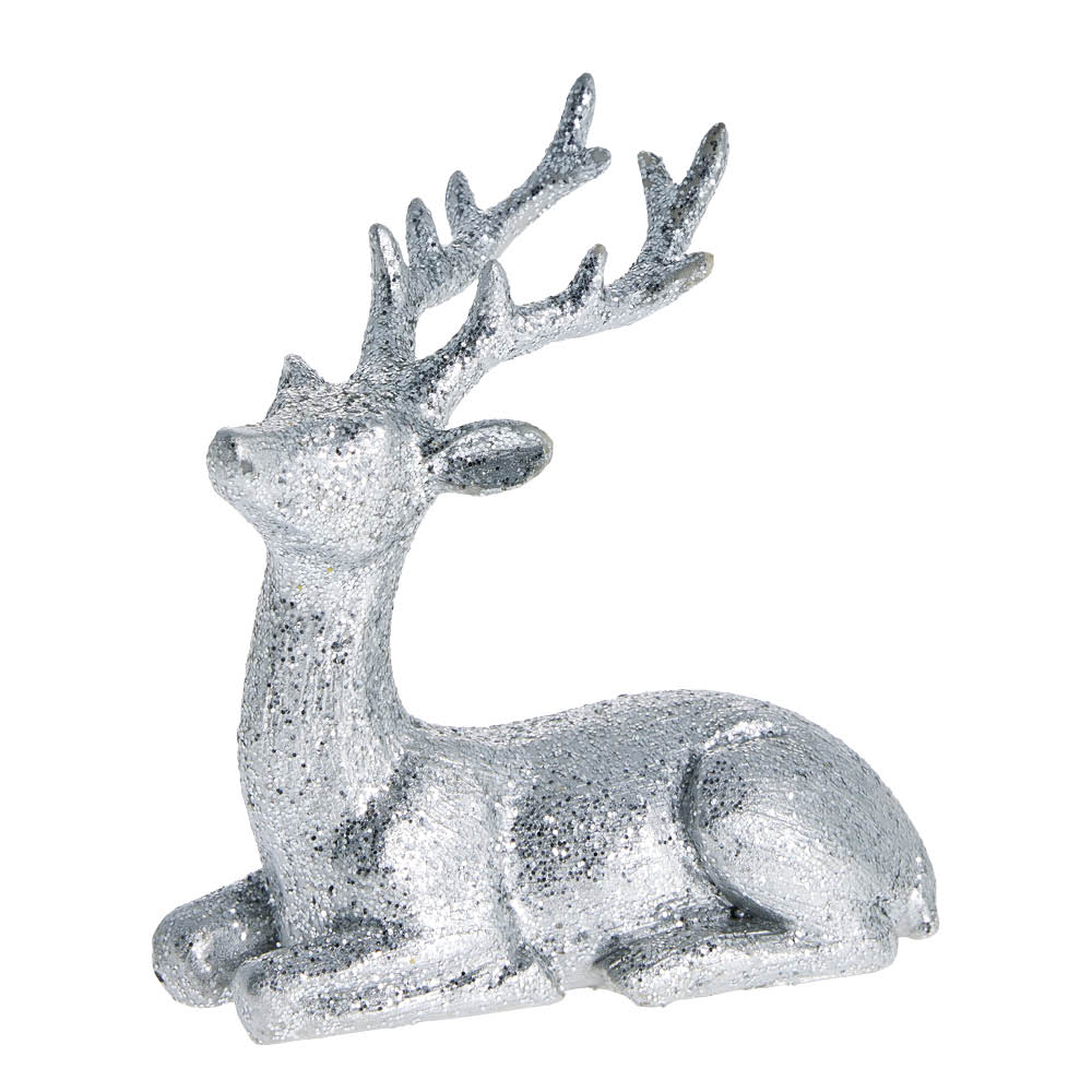 Lene Bjerre Sissia deer dekoration 8,5 cm rådjur silver