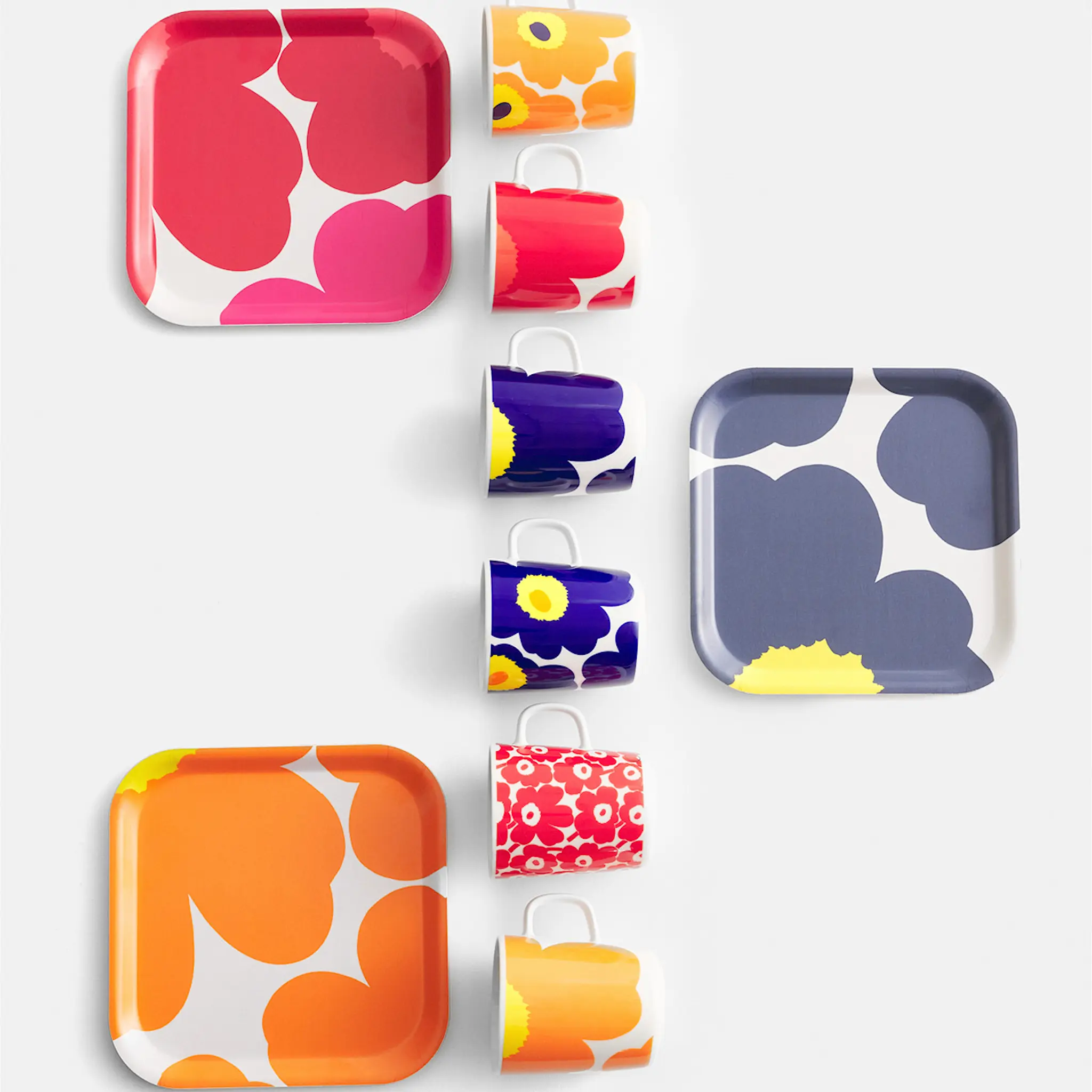 Marimekko Unikko Tarjotin 20x20 cm Punainen/Roosa