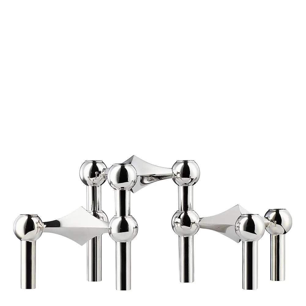 Stoff Nagel Kynttilänjalka 3 kpl Kromi