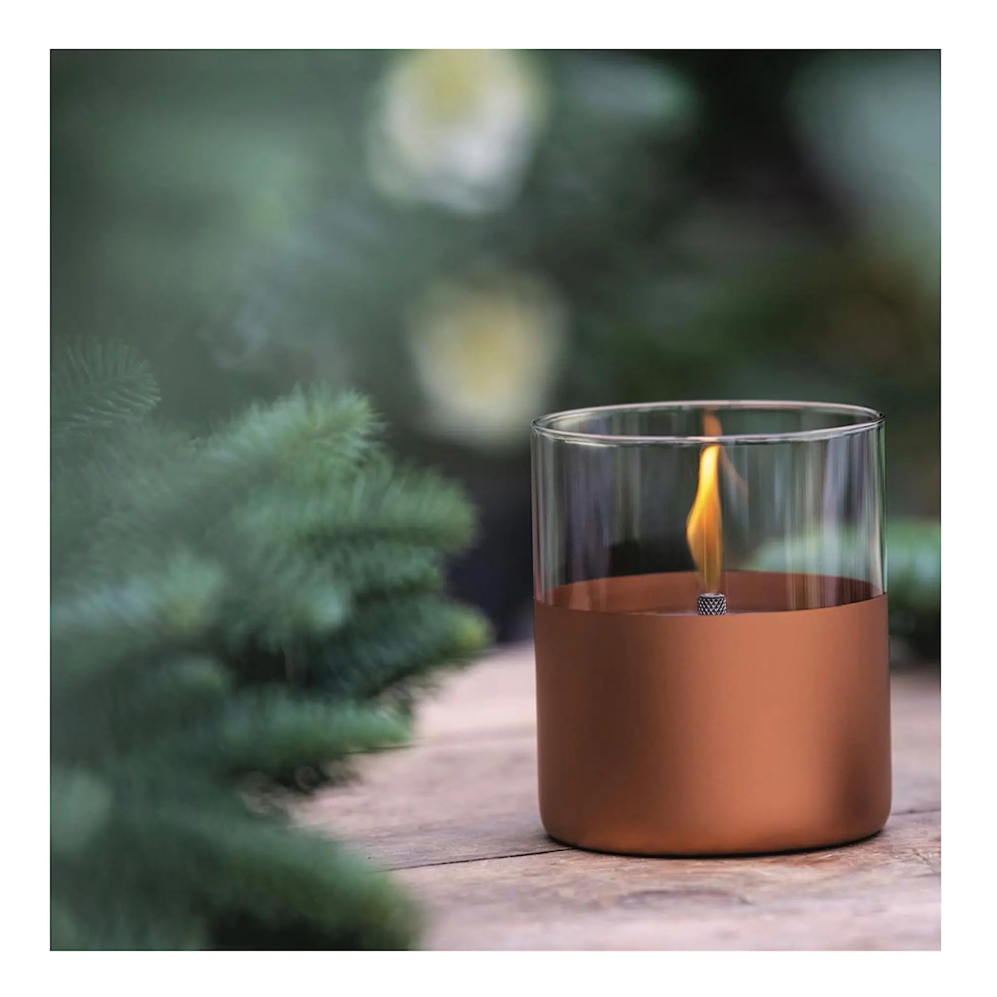 Tenderflame Lilly lys 10 cm kobber hover