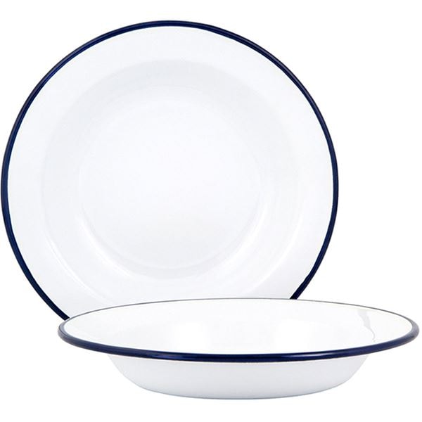 Tallrik djup 22 cm Vit