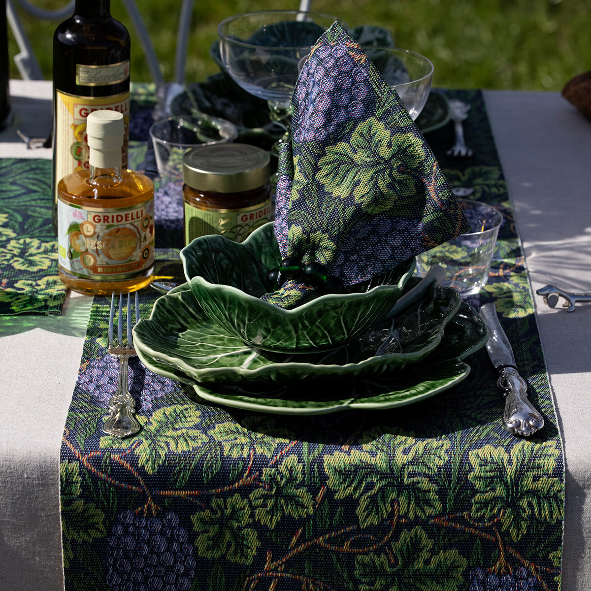 Ekelund Vine løper 35x120 cm grønn