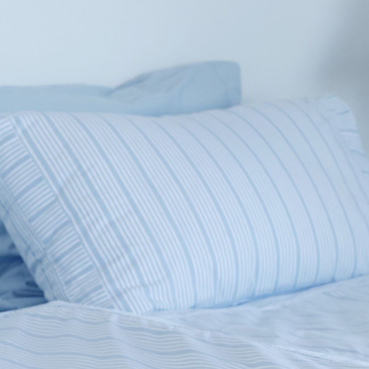 Home by Ilse Jacobsen Bedding Collection Tyynyliina 50x70 cm 2 kpl Powder Blue Stripes