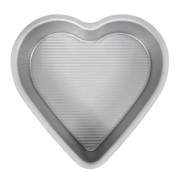 Bakform hjärta 24x24 cm aluminiserat stål