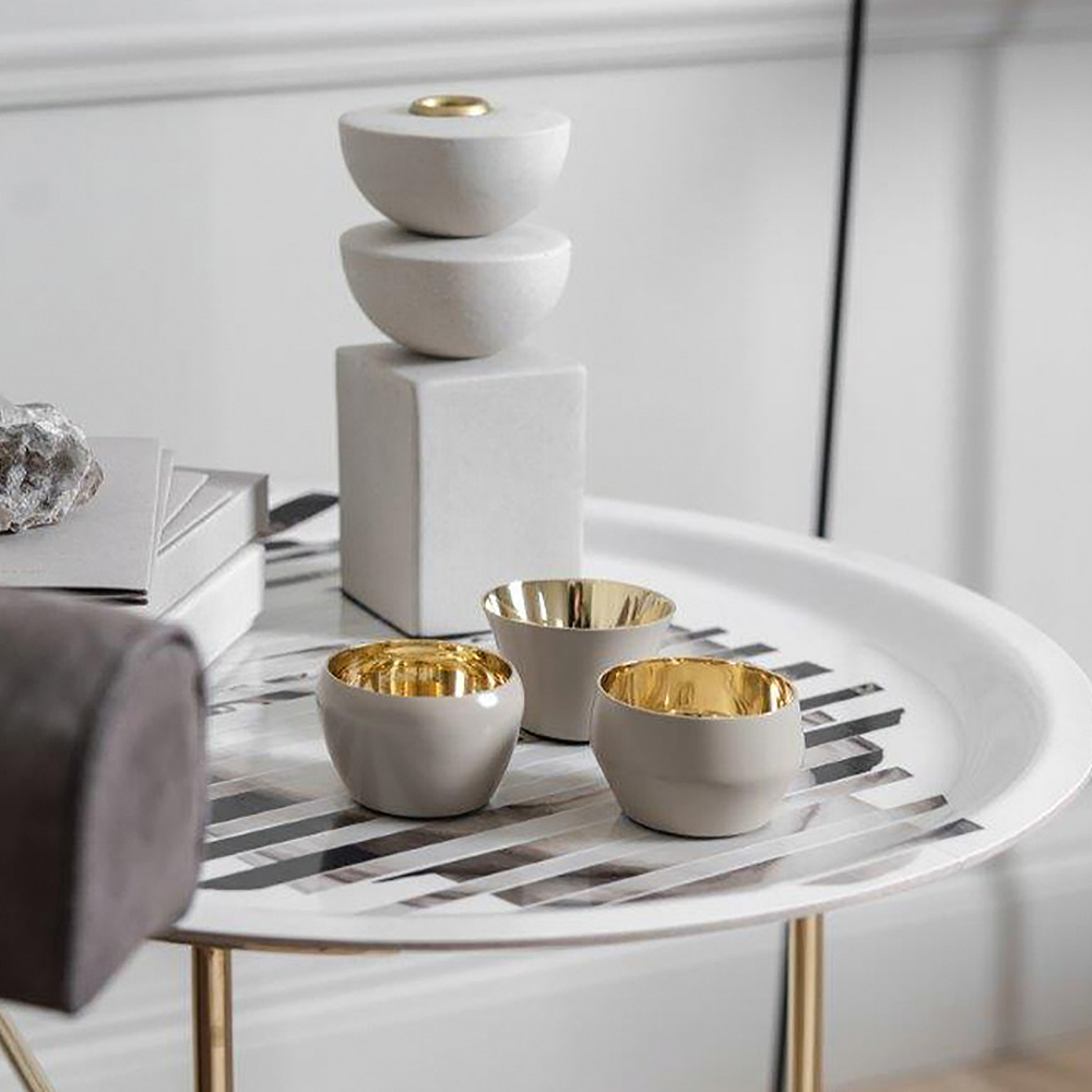 Skultuna Kin lyslykt 3 stk beige