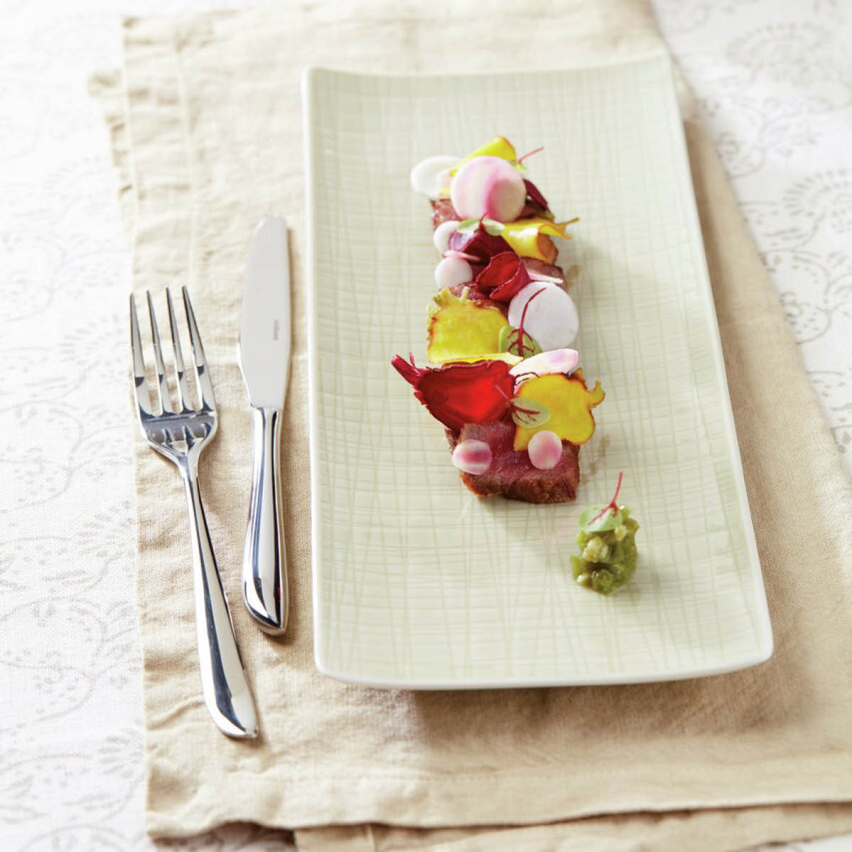 Sambonet Leaf tårtgaffel 6-pack stål