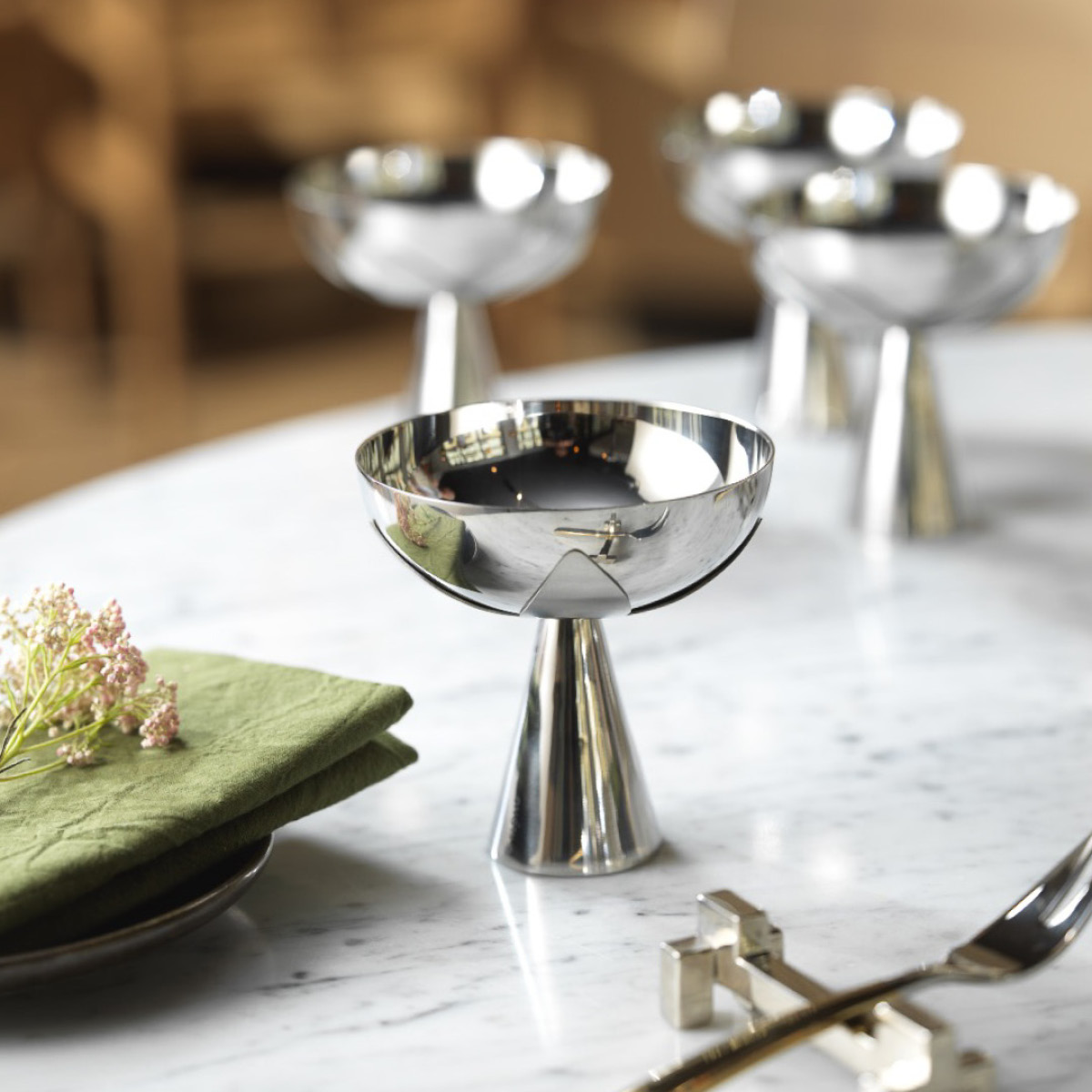 Klong Blad serveringsskål 10,5x11 cm stål