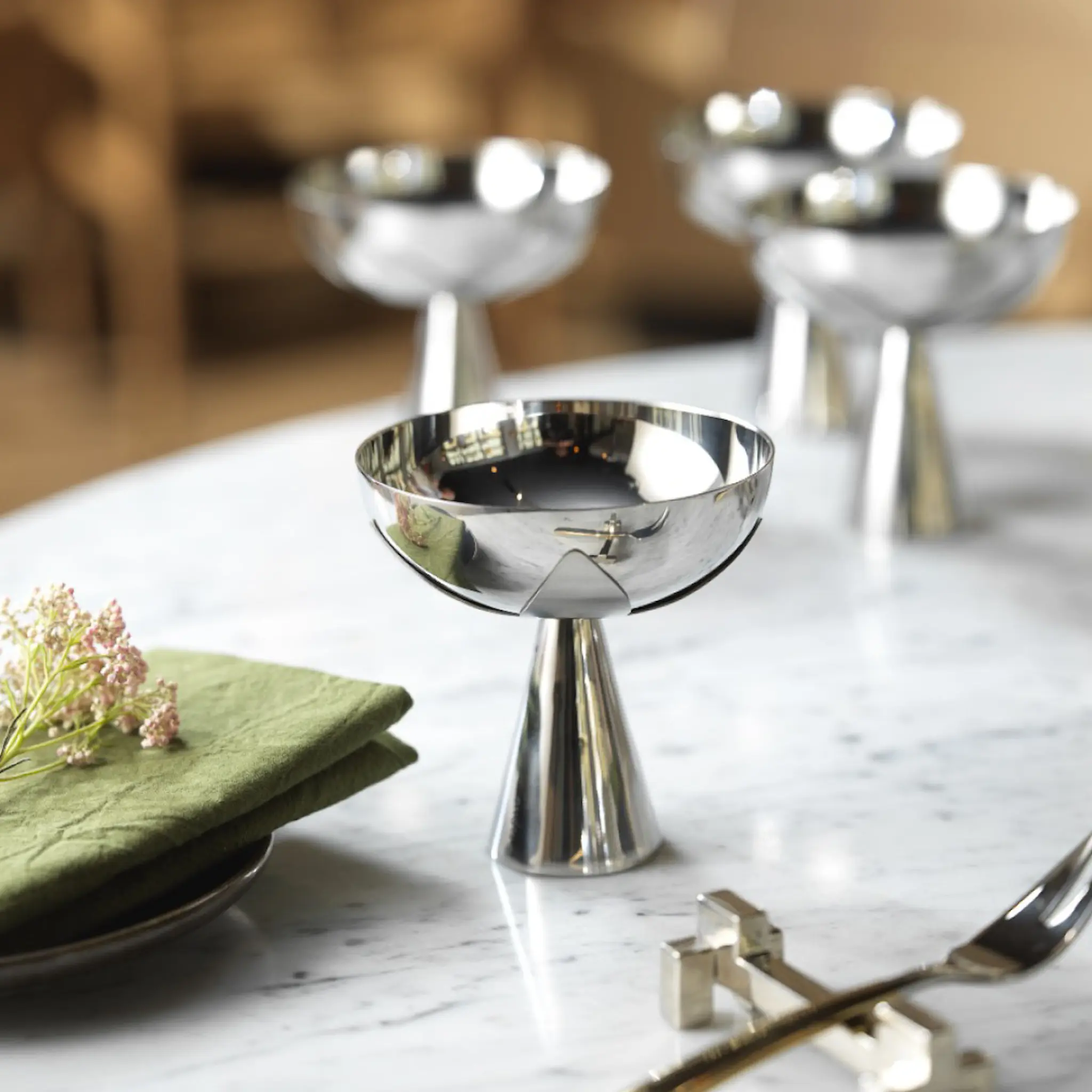 Klong Blad serveringsskål 10,5x11 cm stål