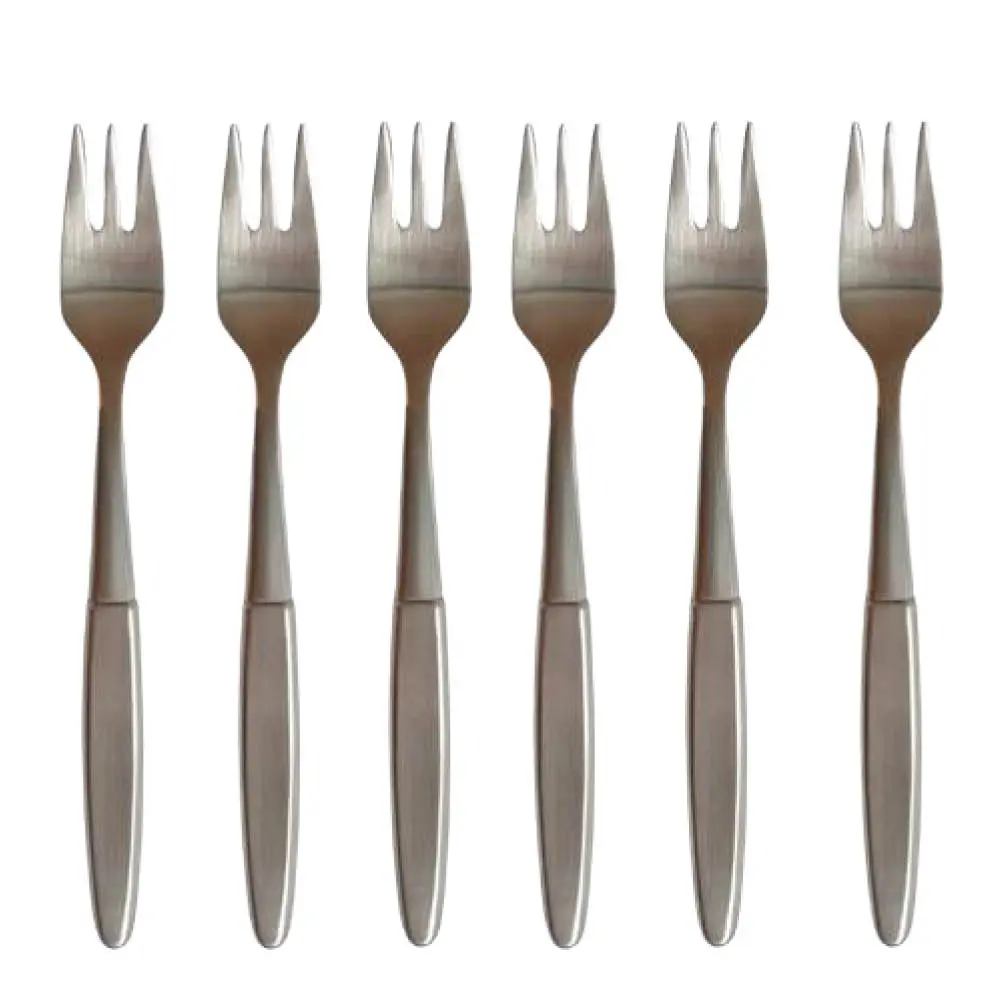 Kakkuhaarukka 16 cm 6 kpl Harjattu teräs