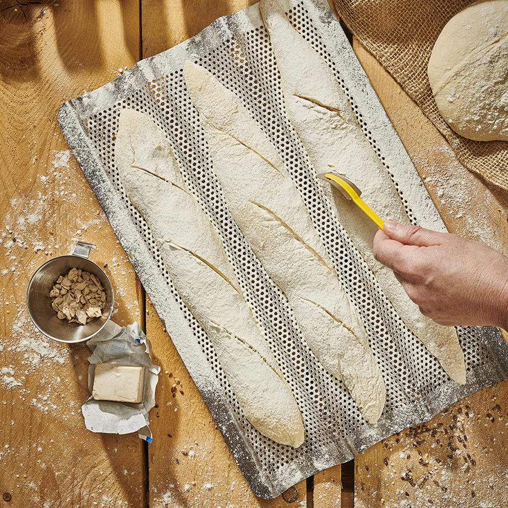 de Buyer Air System Bakplåt för 3 Baguetter 40x24,5 cm